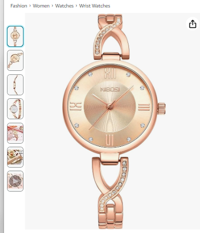 NIBOSI Women's Watches,with Diamond